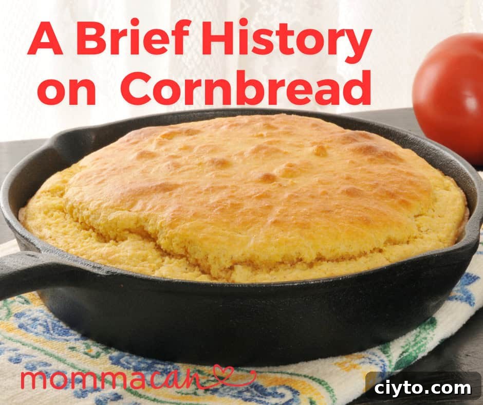 Classic Southern Cornbread Recipe Without Buttermilk 7 brief history on cornbread with mommacan