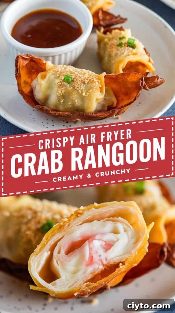Easy and Crispy Air Fryer Crab Rangoon