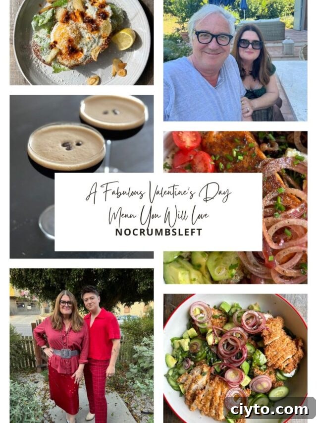 New Year's Eve Dinner Recipes and Menu Ideas 23 A collage of Valentine's Day images