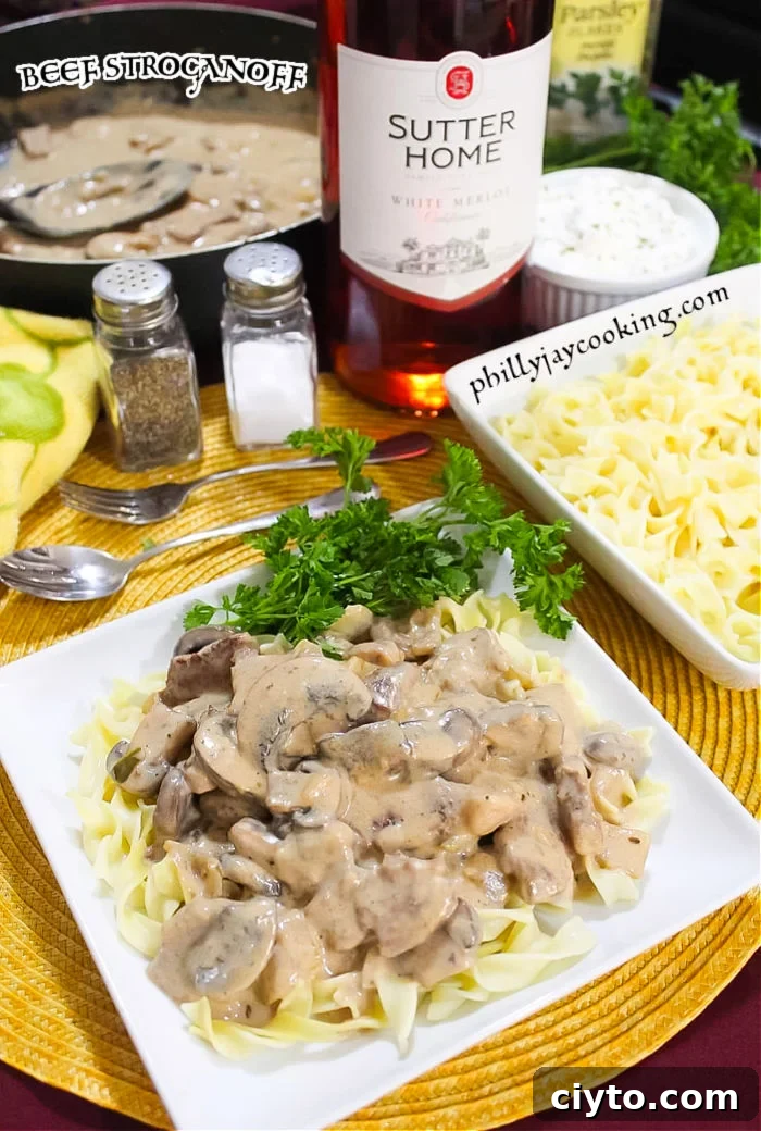 Creamy Beef Stroganoff Recipe
