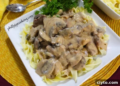 Creamy Beef Stroganoff Recipe