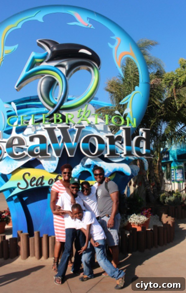 Worthey Family at SeaWorld