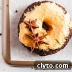 PALEO Chocolate Donuts with Pumpkin Maple Cream Cheese Frosting6