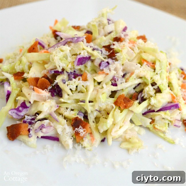 Caesar Slaw with Bacon