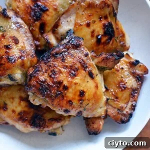 These paleo honey mustard chicken thighs are the perfect weeknight meal! You can throw them together with items you already have in your kitchen!