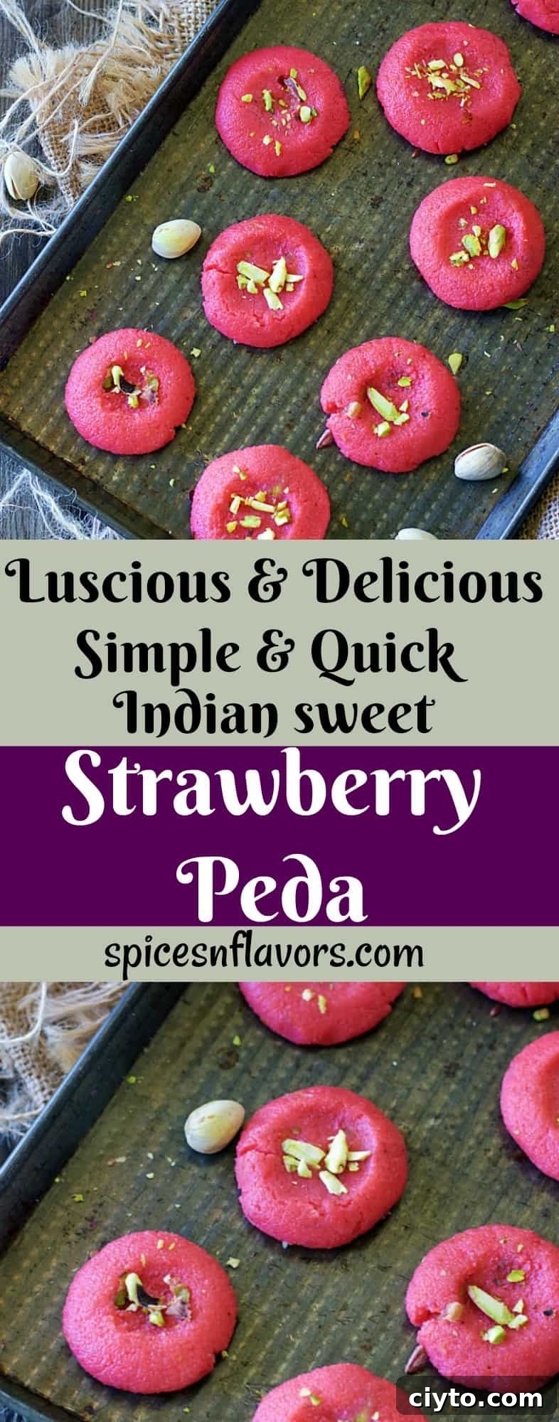 strawberry peda indian peda recipe indian sweets indian festival recipes new year recipes peda indian desserts easy indian recipe strawberry indian recipe