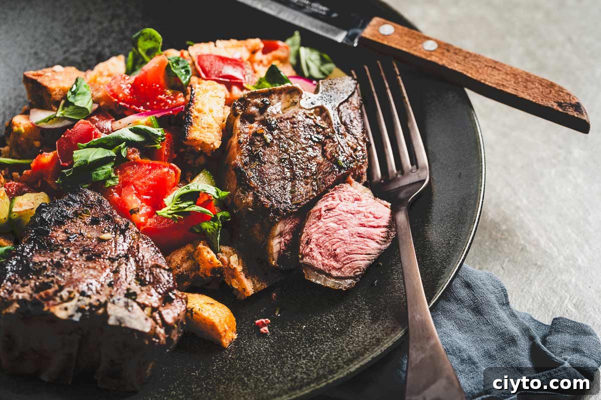 grilled lamb panzanella salad horizontal