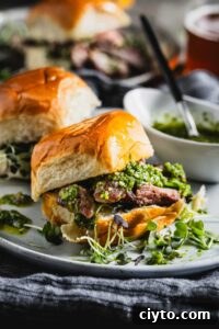 grilled lamb shoulder sliders with chimichurri