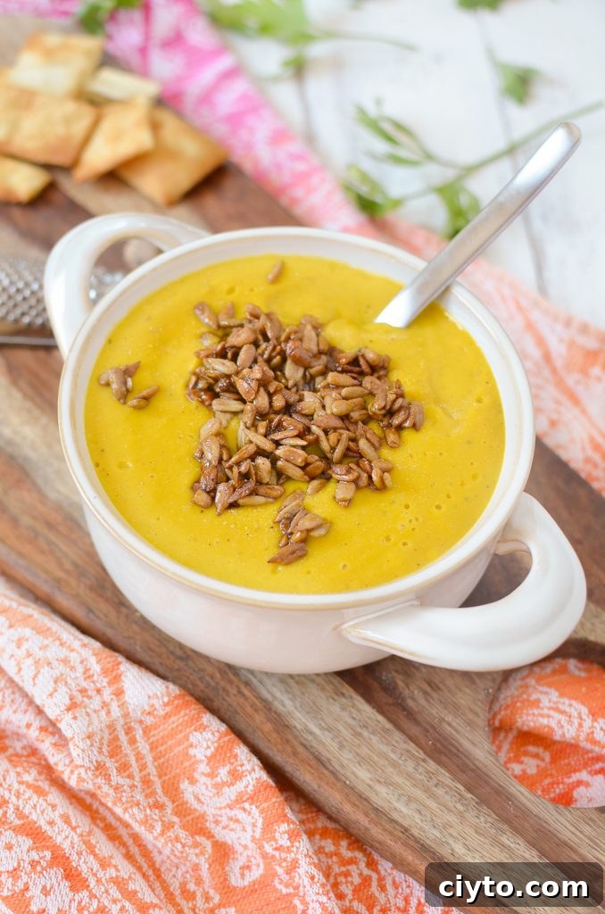 Ginger, Apple, Butternut Squash Soup; Alexandra, Delish Knowledge