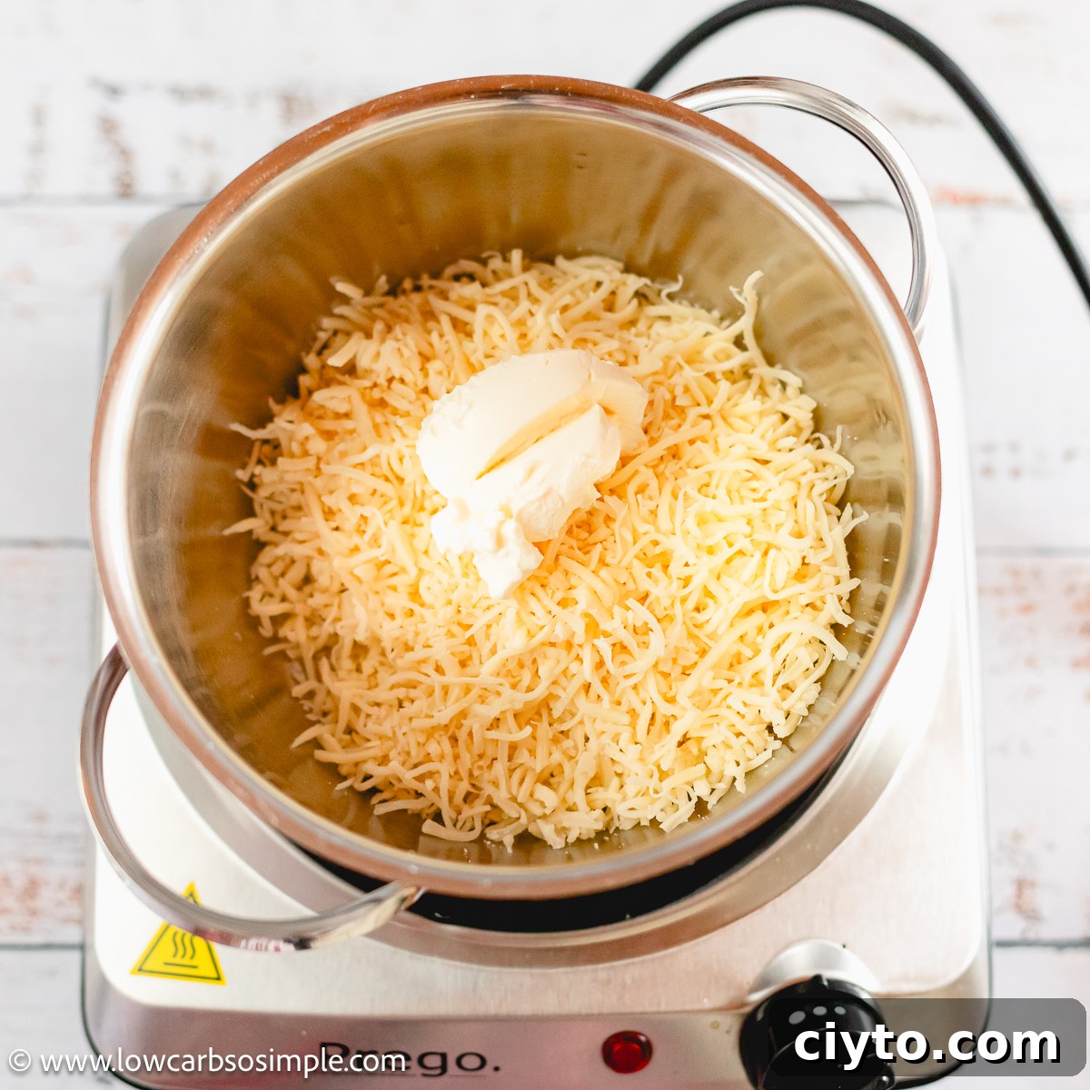 Added Cream Cheese to the Saucepan | Low-Carb, So Simple