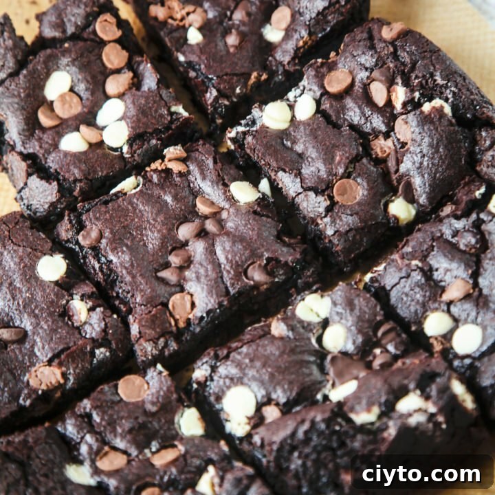 Vegan Guinness Triple Chocolate Brownies