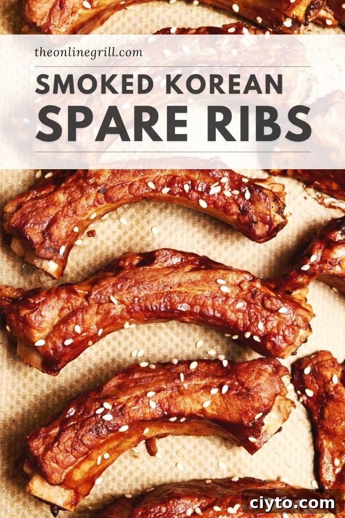 smoked korean spare ribs recipe