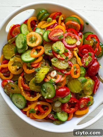 zesty cucumber salad recipe with pickles