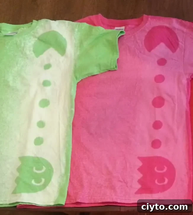 pac man shirts close up-2