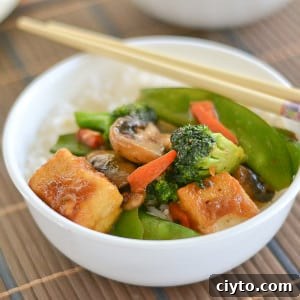 Sweet and Spicy Tofu Stir-Fry with Crisp Vegetables 4 Sweet and Spicy Tofu