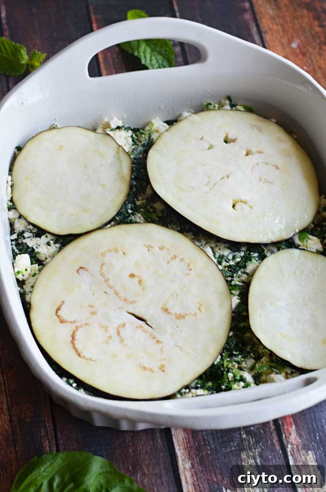 Mediterranean Vegetable Lasagna- With eggplant, zucchini, and spinach, this no-noodle lasagna is sure to become a flavorful favorite! | hostthetoast.com