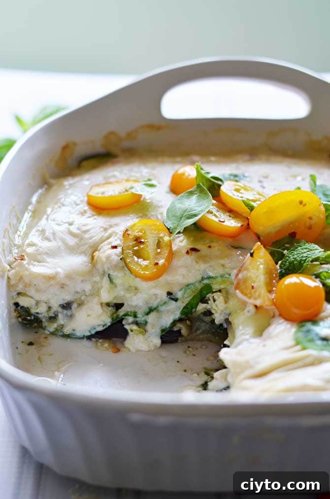 Mediterranean Vegetable Lasagna- With eggplant, zucchini, and spinach, this no-noodle lasagna is sure to become a flavorful favorite! | hostthetoast.com