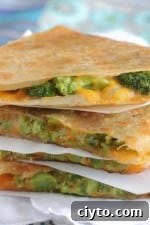 Image of Tuscan Broccoli and Cheese Quesadilla