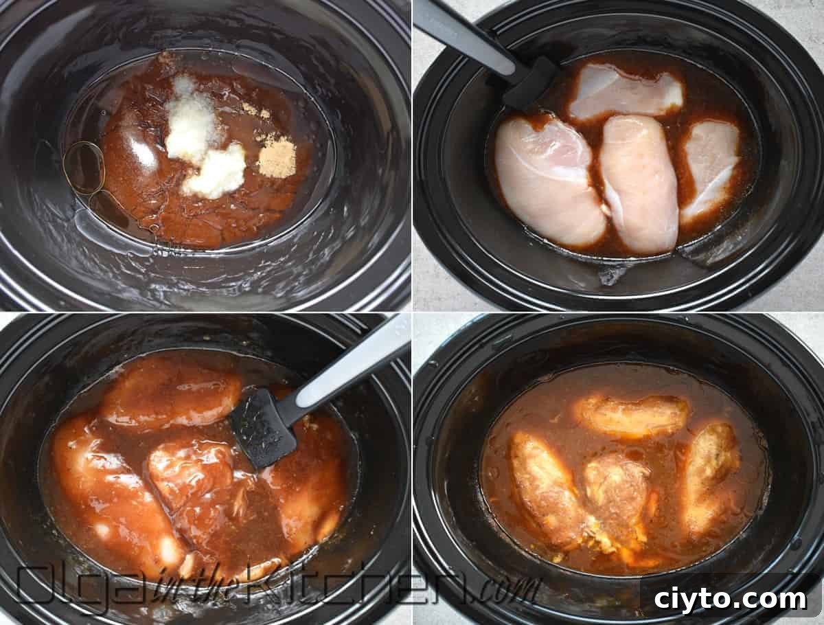 Slow Cooker BBQ Pulled Chicken Sandwiches 5 how to make pulled chicken recipe