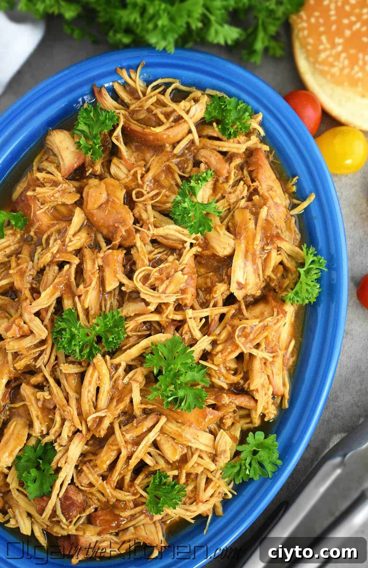 Slow Cooker BBQ Pulled Chicken Sandwiches 7 slow cooker bbq chicken