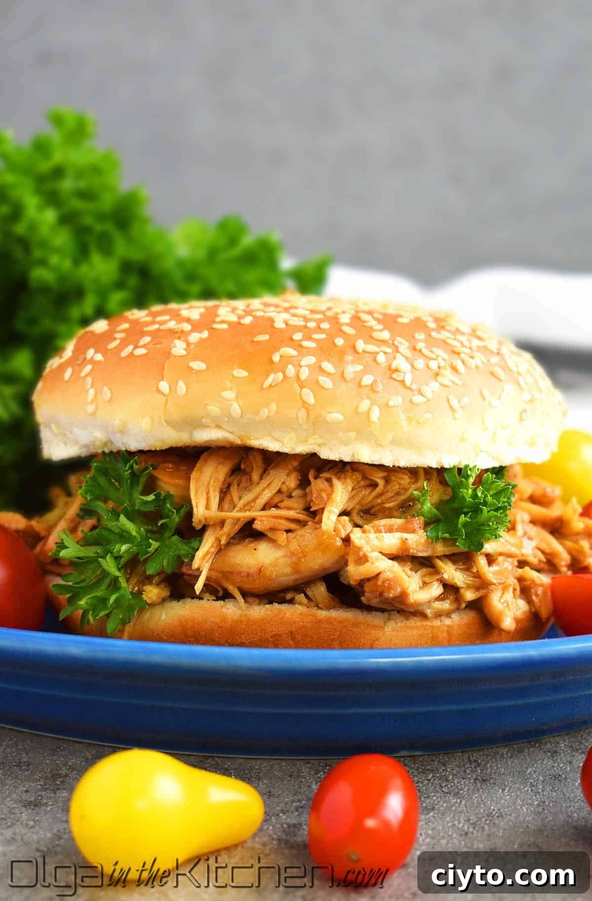 Slow Cooker BBQ Pulled Chicken Sandwiches 8 slow cooker bbq chicken sandwich