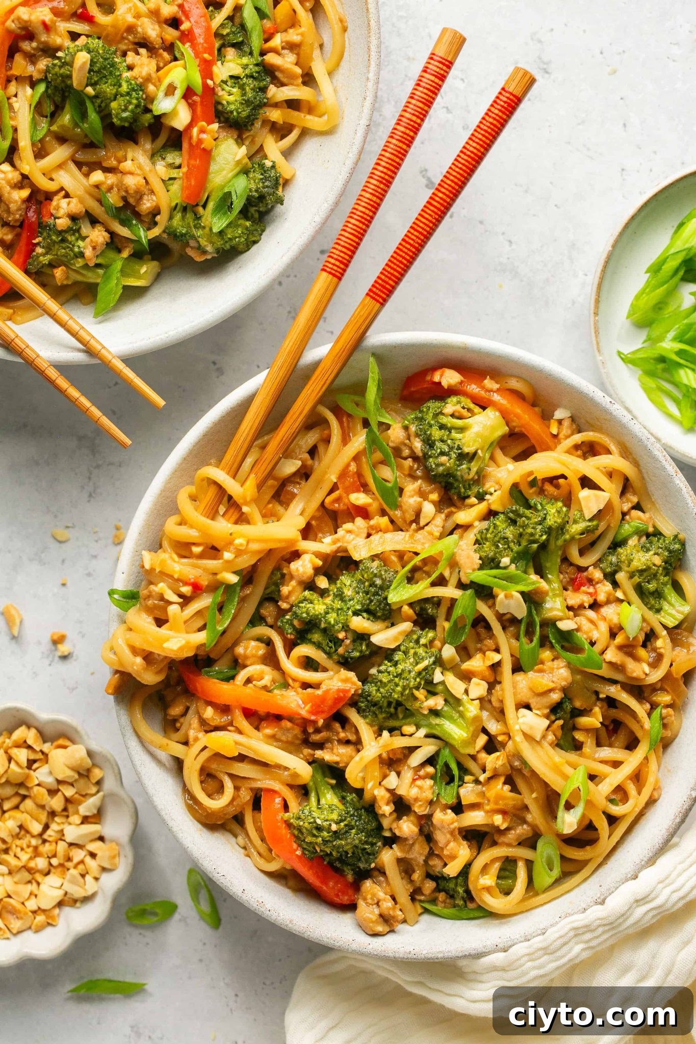 Creamy Peanut Noodle Bowls | Every Last Bite Creamy Peanut Noodle Bowls