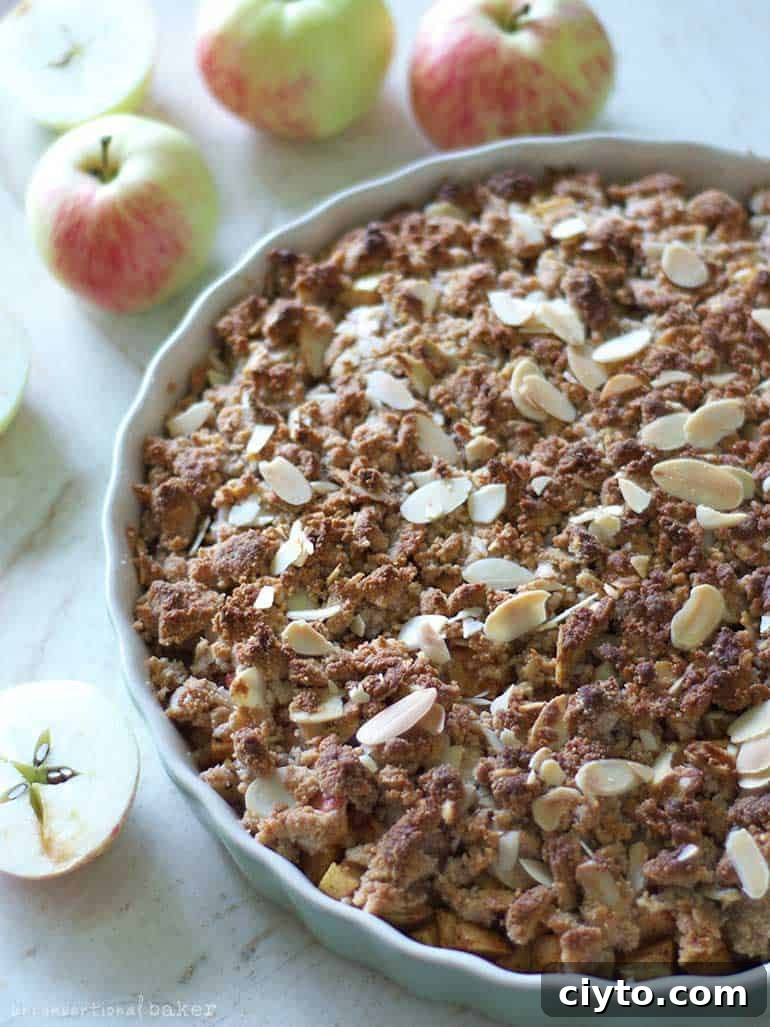 vegan and gf apple crisp