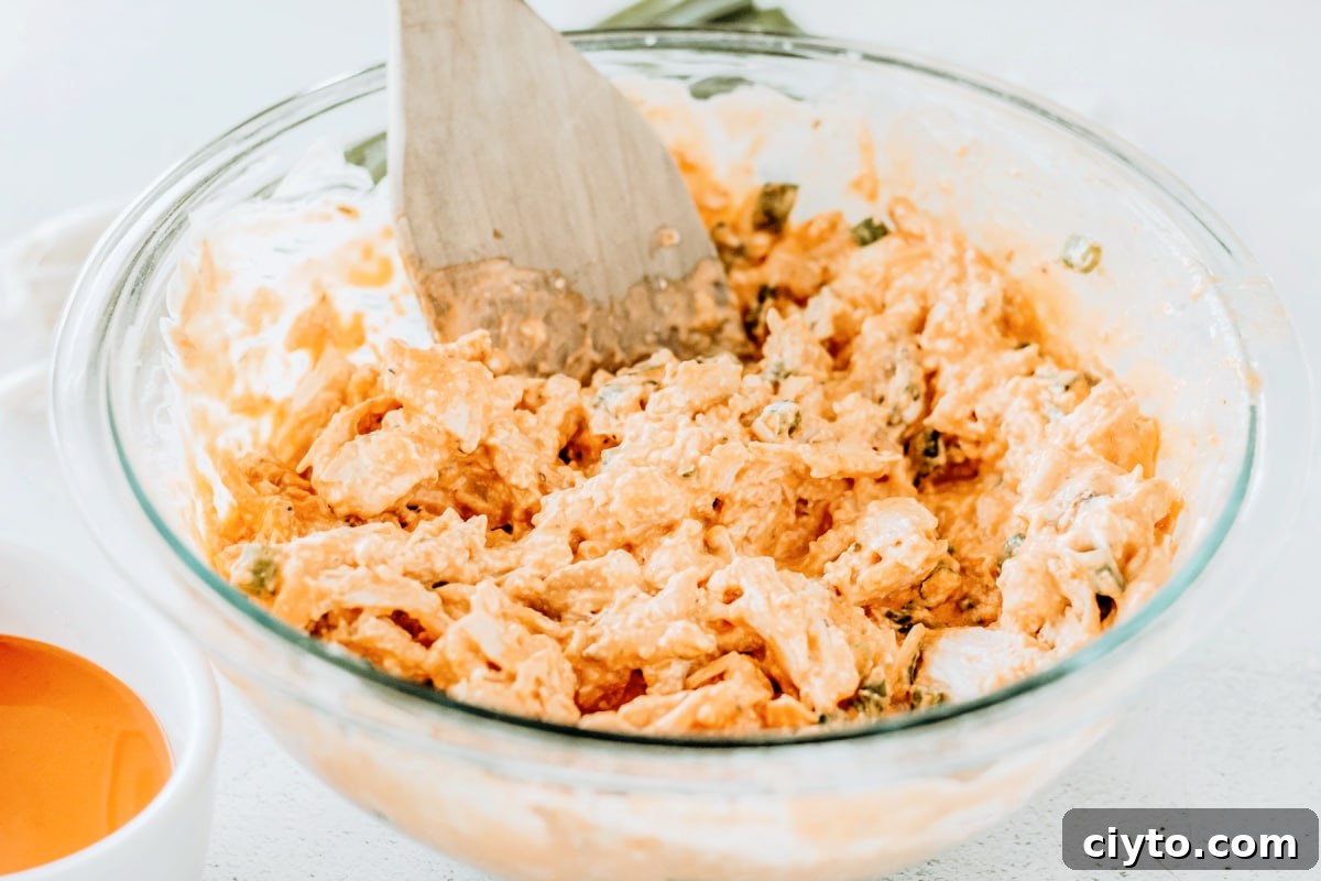 mix casserole filling in large bowl
