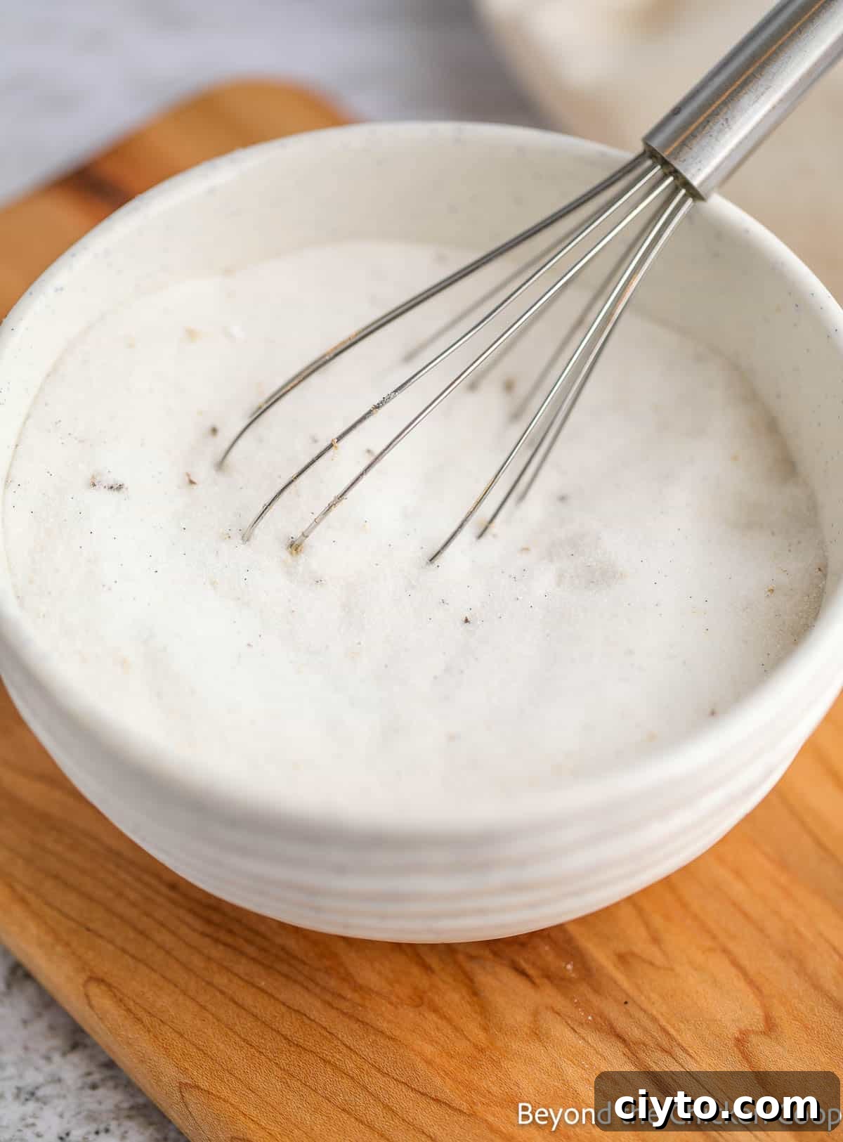 Vanilla bean sugar in a bowl.