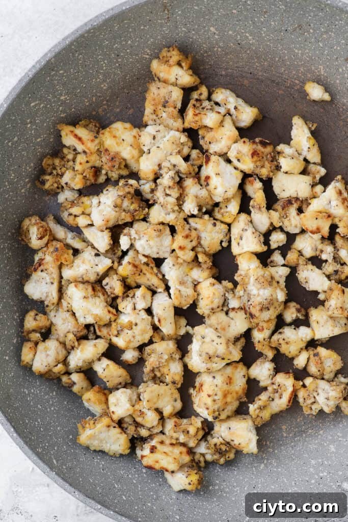 Cooked lemon pepper tofu crumbles
