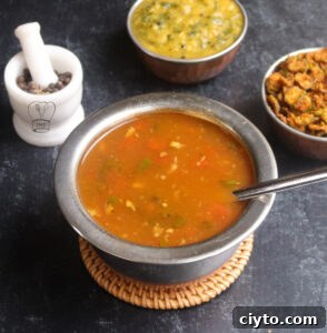 Omam Rasam Serving