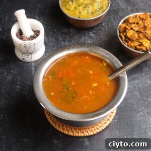 Rasam closeup