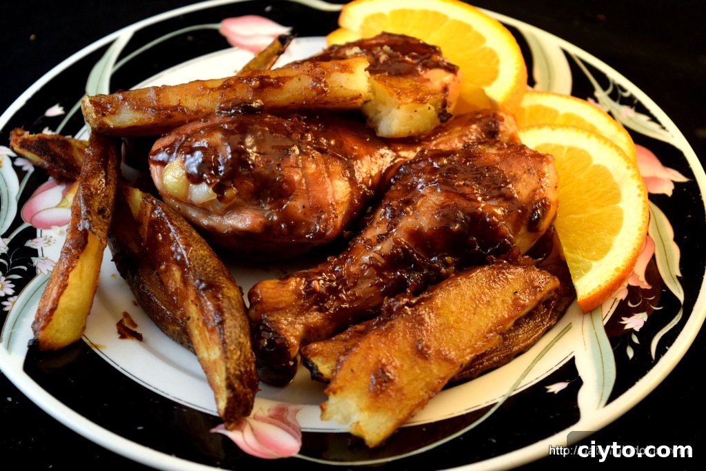 Ready to serve honey mustard chicken drumsticks