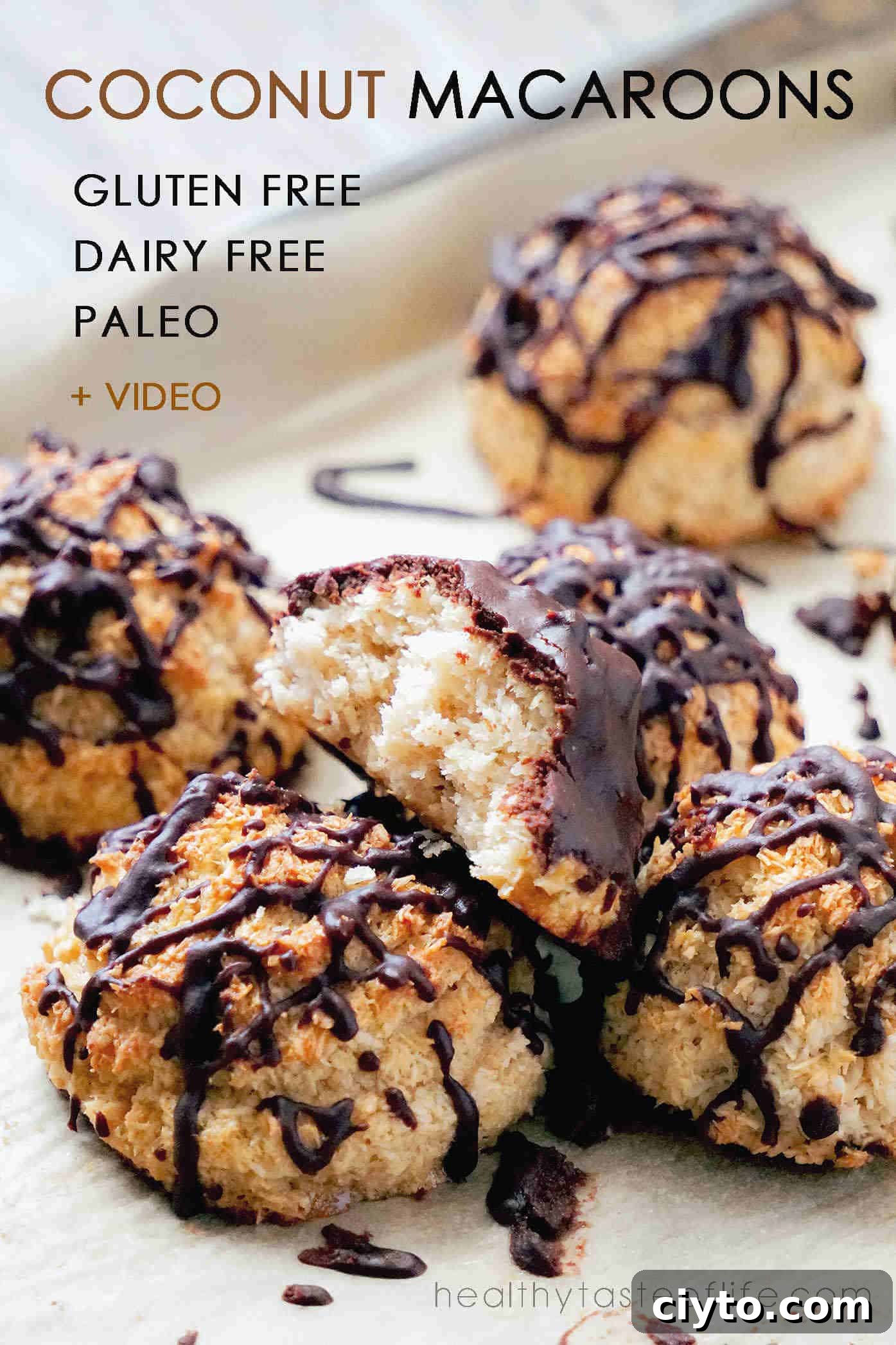 Gluten free dairy free coconut macaroons without condensed milk.