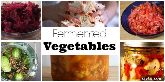 Fermented vegetables.