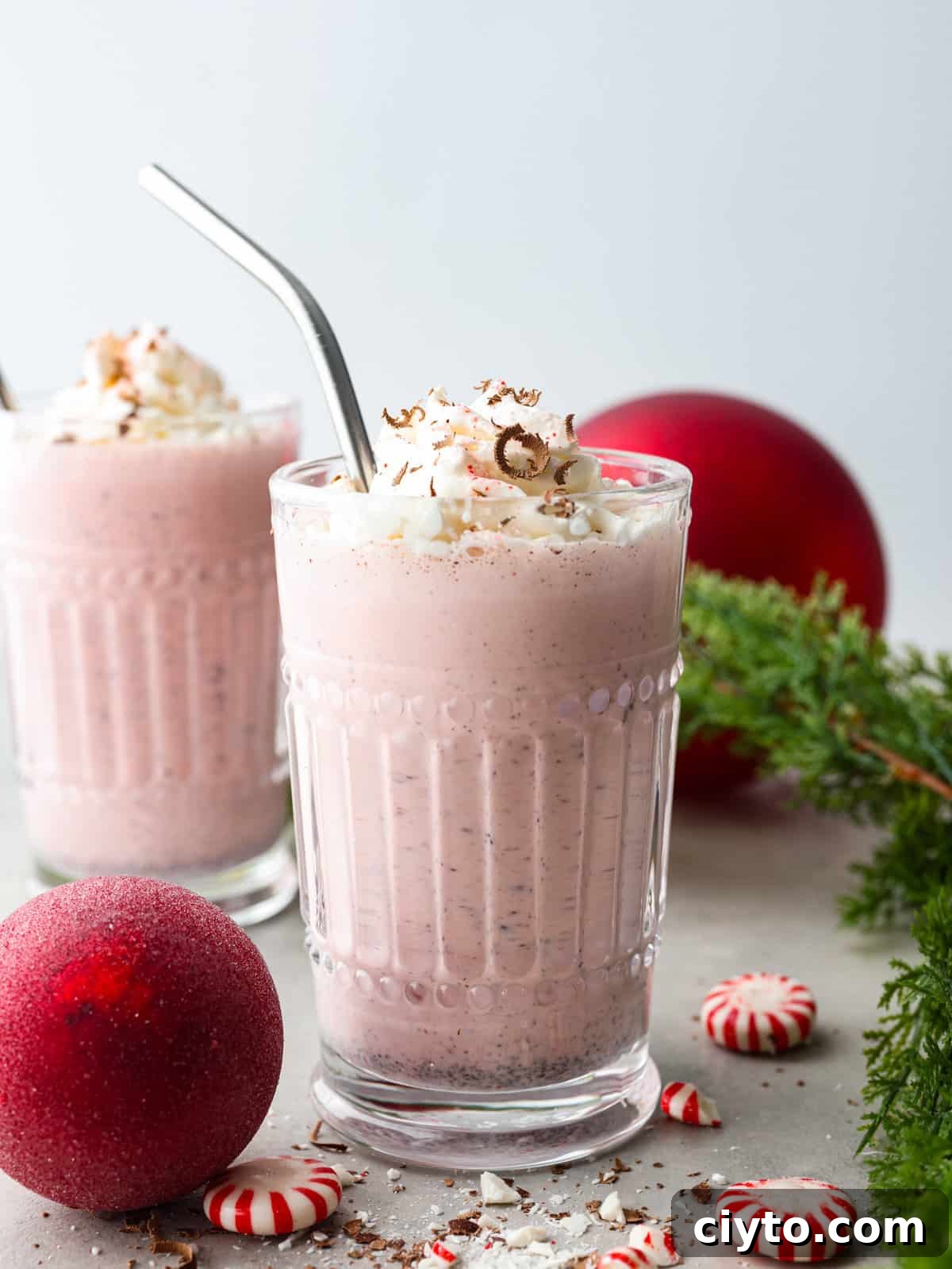 Peppermint milkshake