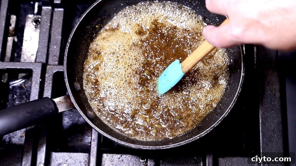 making jalapeno syrup for dip