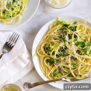 Cacio e Pepe with zucchini noodles