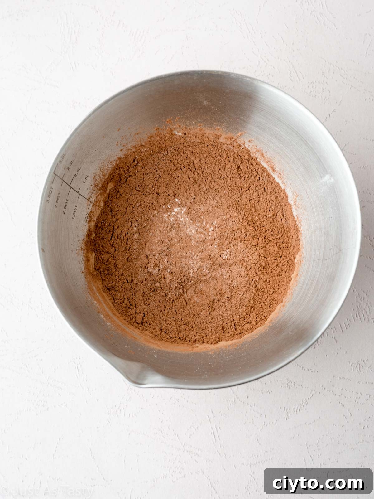 Dry ingredients in a bowl.
