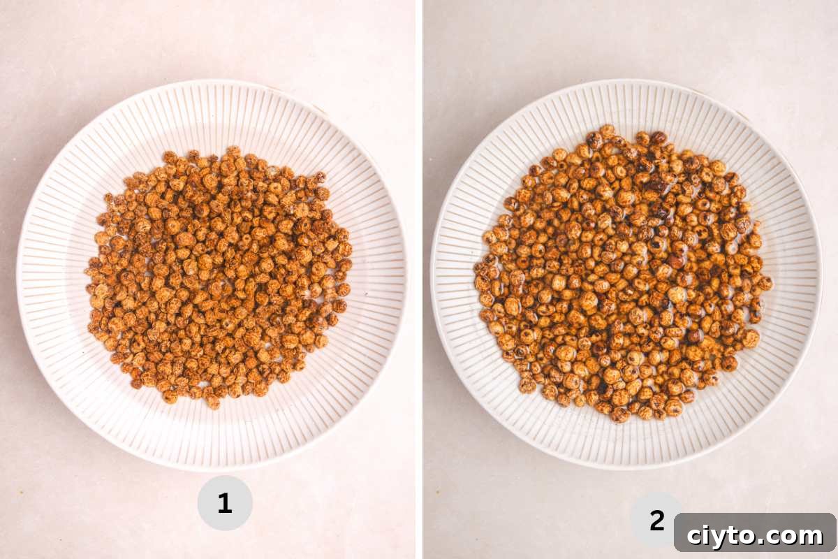 Soak the nuts in a bowl for a few hours and rinsing off the dirt.