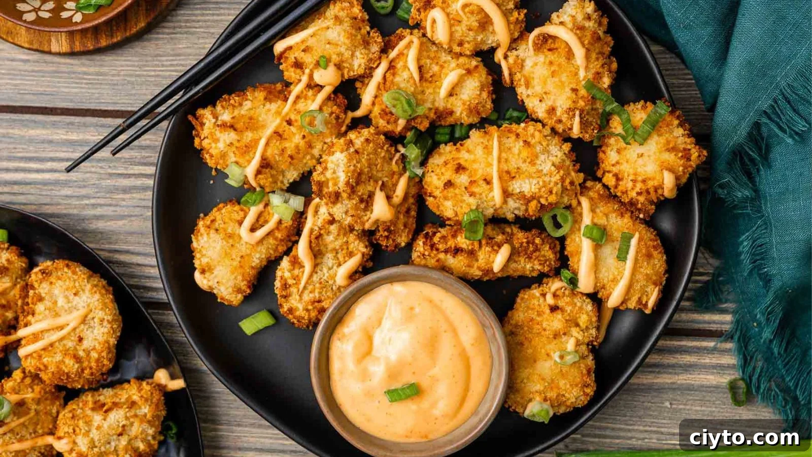19 Crowd-Pleasing Appetizer Recipes Guests Can't Resist 18 Air fryer bang bang chicken bites coated in sweet, spicy sauce.
