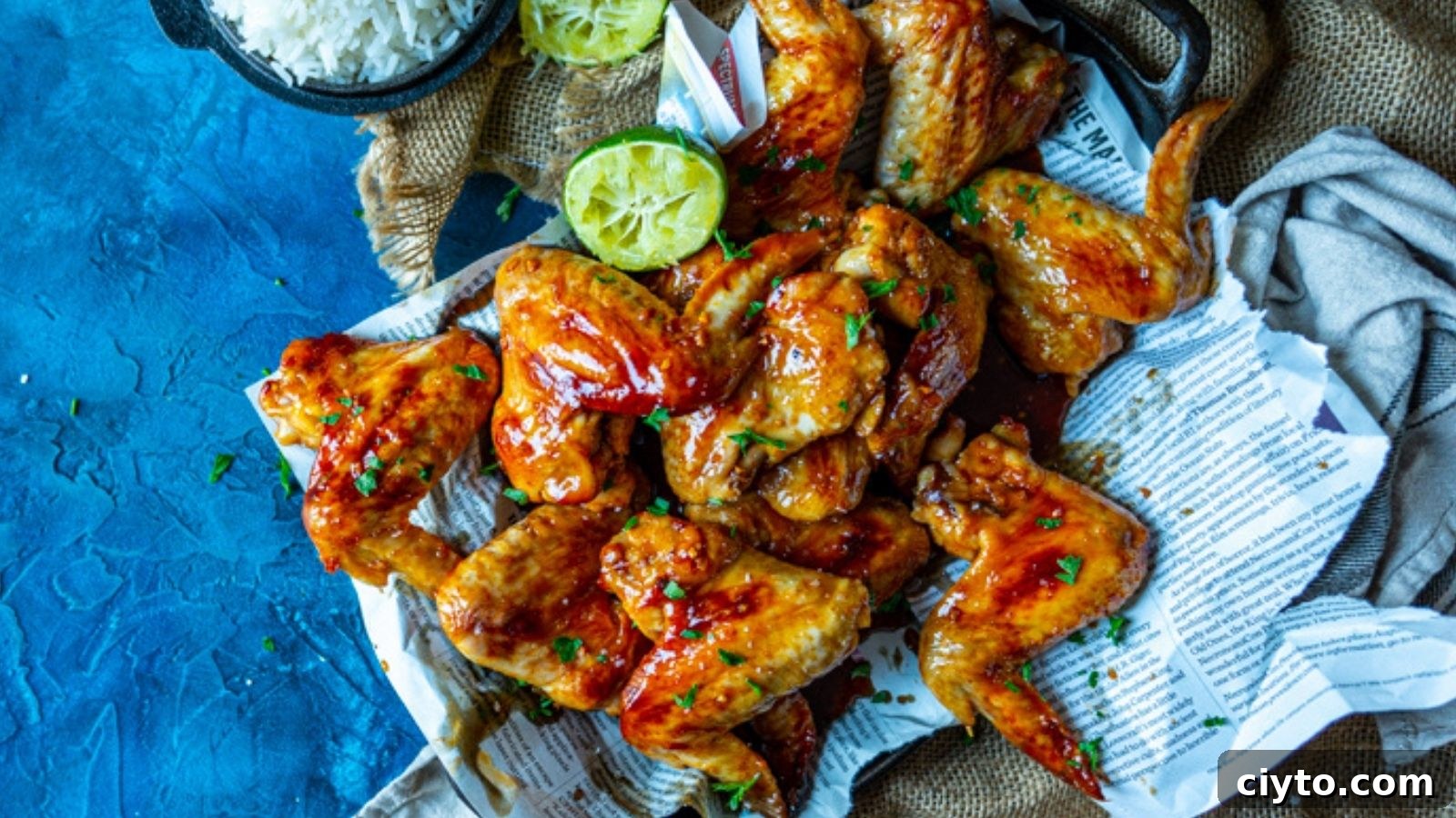 19 Crowd-Pleasing Appetizer Recipes Guests Can't Resist 7 Ginger lime sticky wings coated in a sweet, tangy glaze.