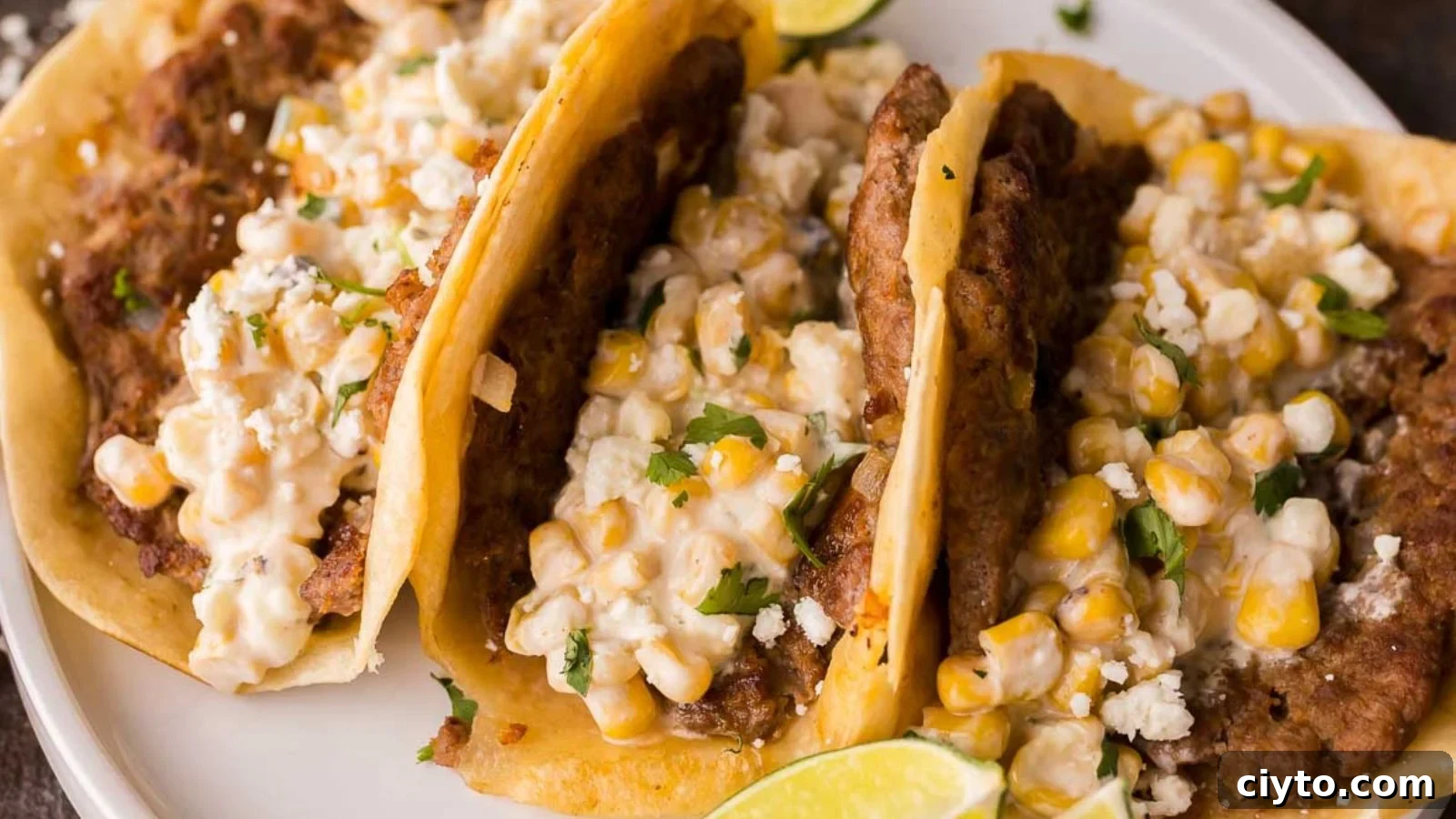 19 Crowd-Pleasing Appetizer Recipes Guests Can't Resist 9 Mexican street corn smash tacos with charred corn and creamy toppings.