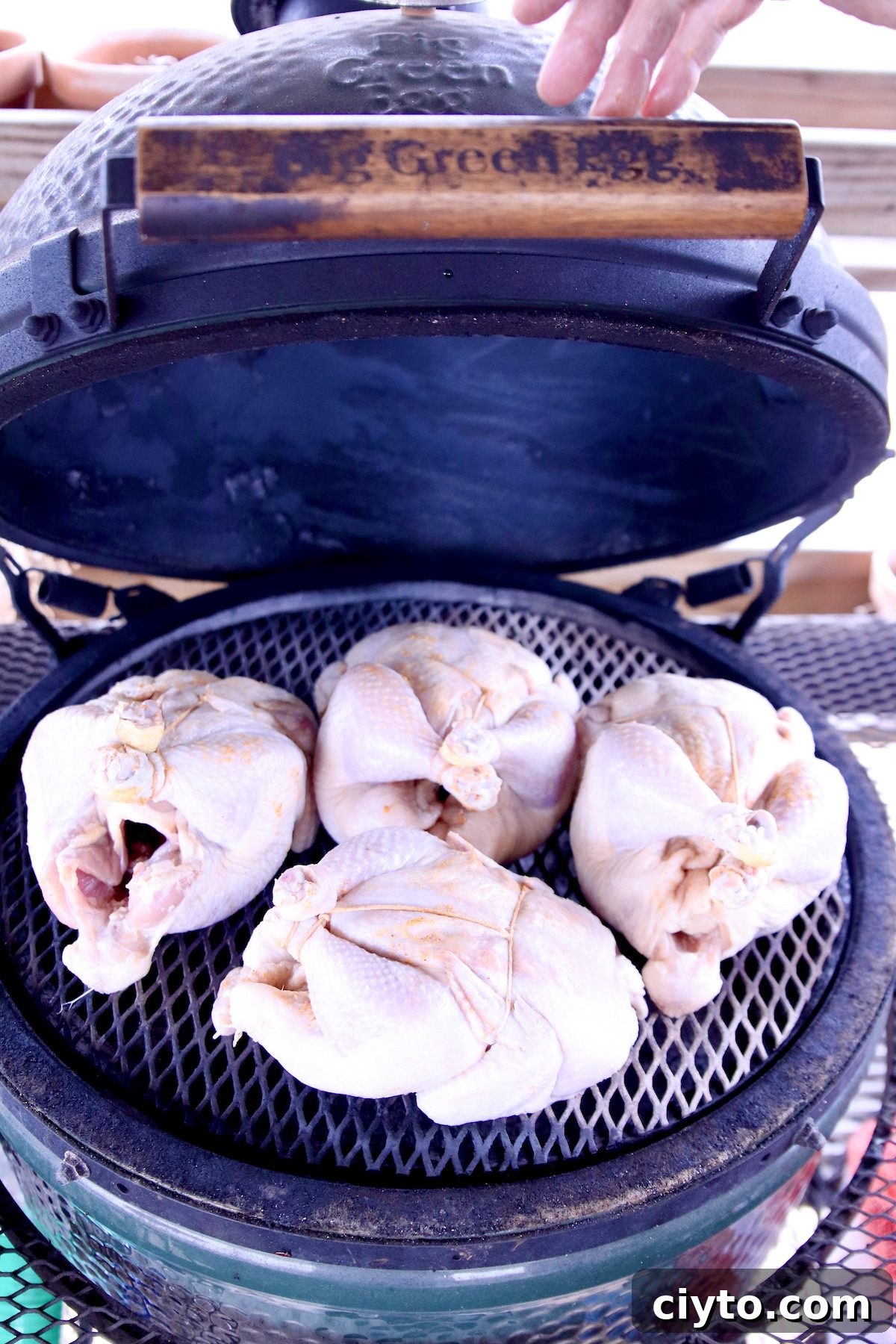 Whole chicken meal prep on the grill 4 whole chickens on a grill