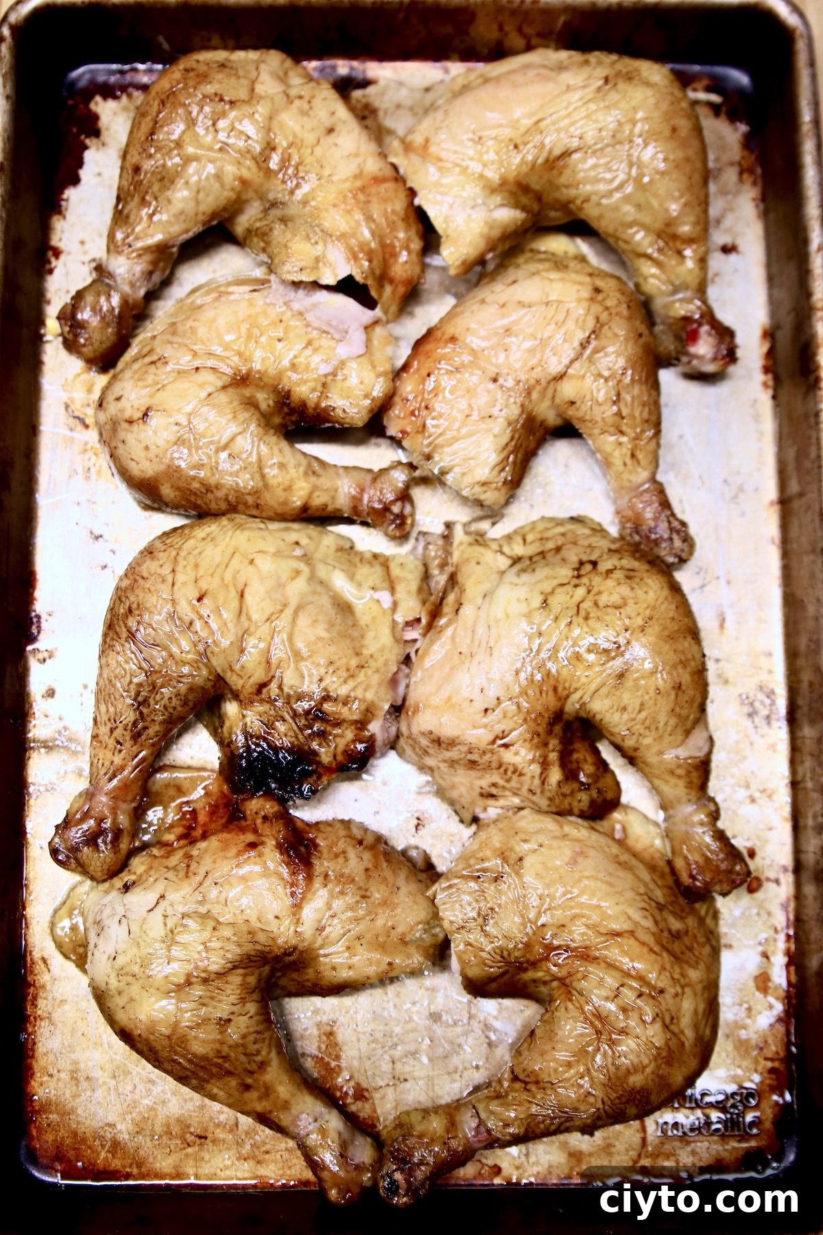 Whole chicken meal prep grilling recipe sheet pan of grilled whole chicken legs