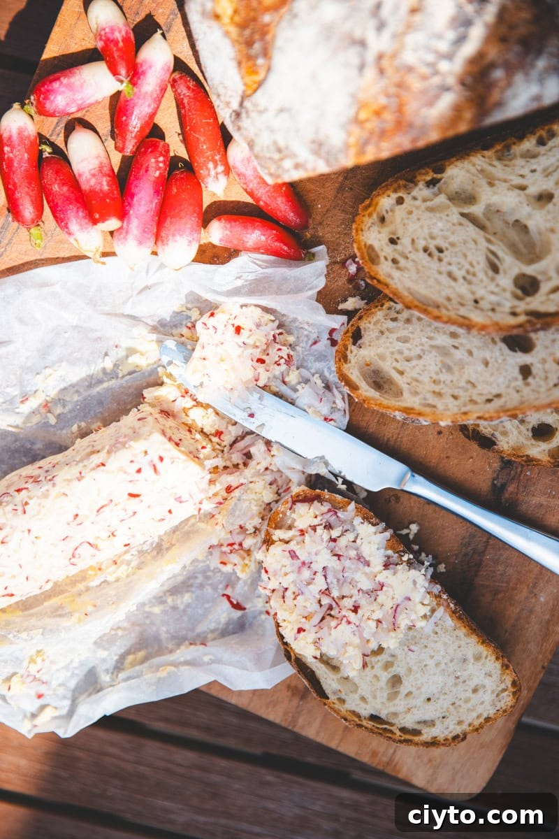 Radish Butter - Georgie Eats