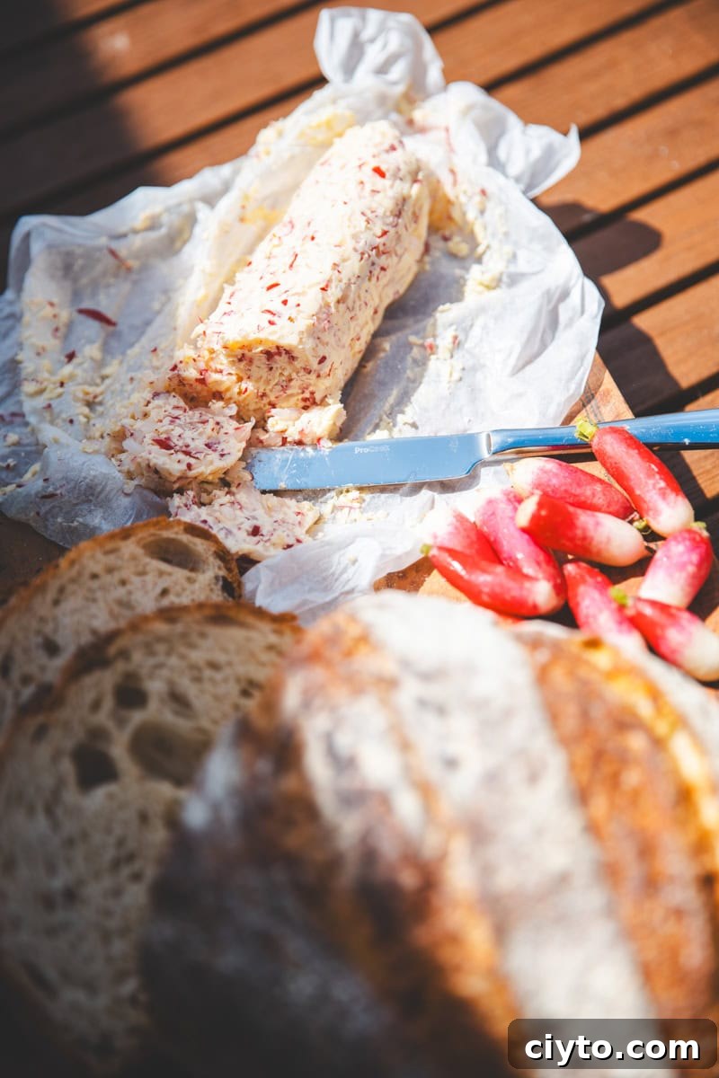 Radish Butter - Georgie Eats