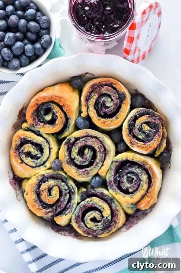 Gluten Free Blueberry Sweet Rolls
