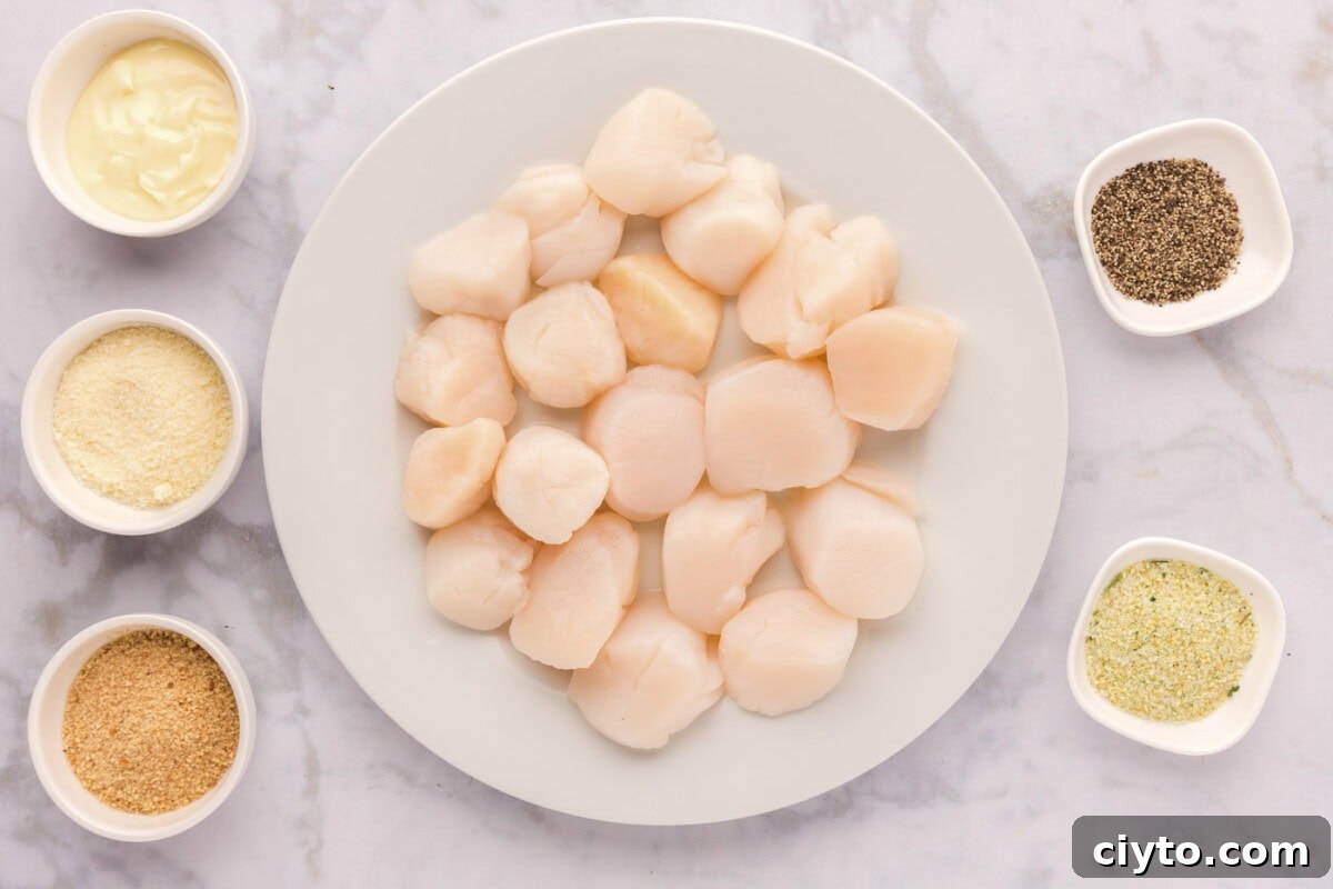 Garlic Butter Baked Scallops Recipe 4 Ingredients for Baked Scallops
