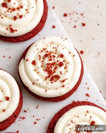 Red velvet cookies